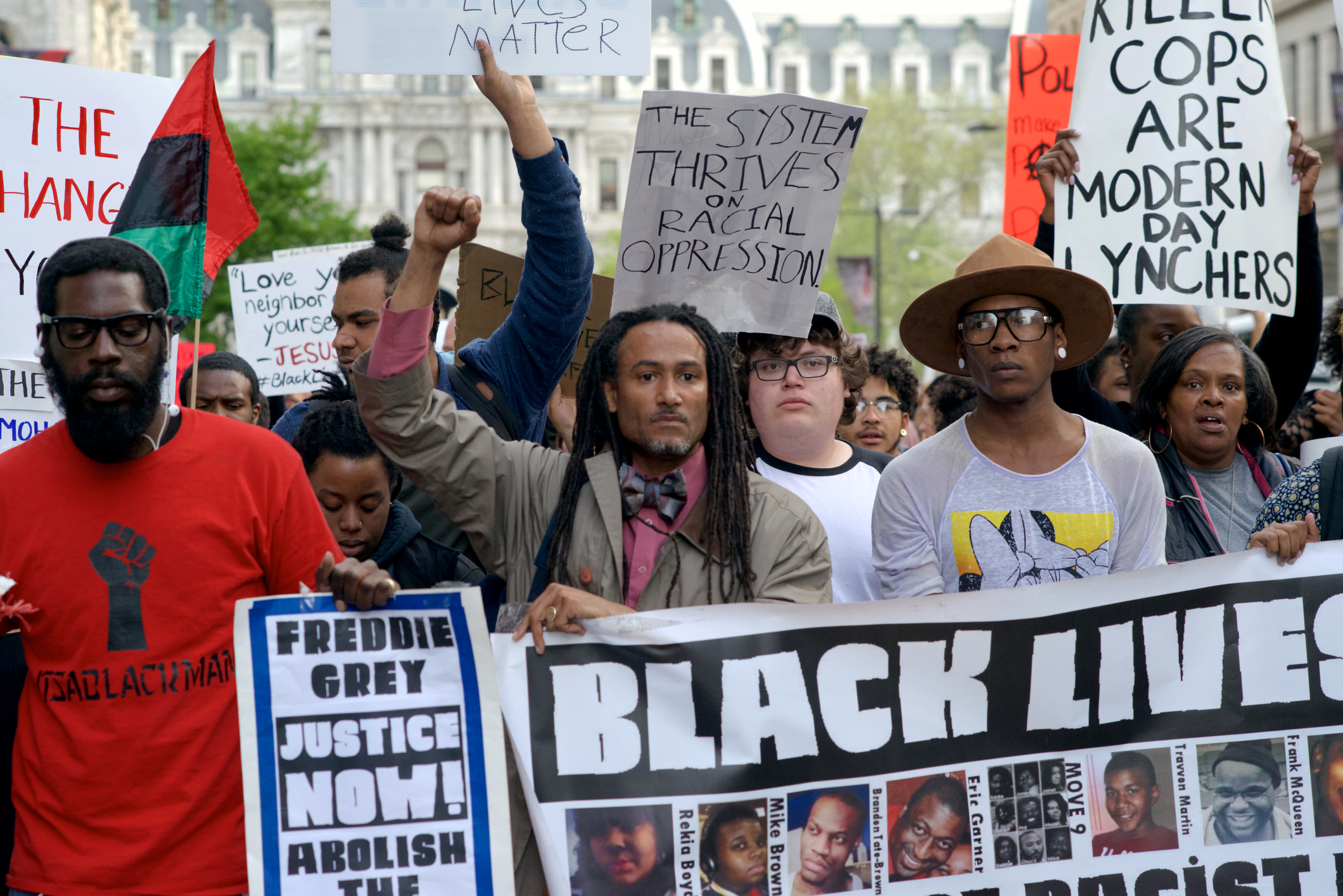 Black Lives Matter March and Protest in Philadelphia, PA